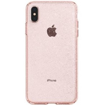 Чехол iPhone XS Max Liquid Crystal Glitter Rose Quartz (065CS25124) Spigen