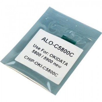 Чип для картриджа OKI C5850 CYAN 6K (CHIP-OKI-5850-С) APEX