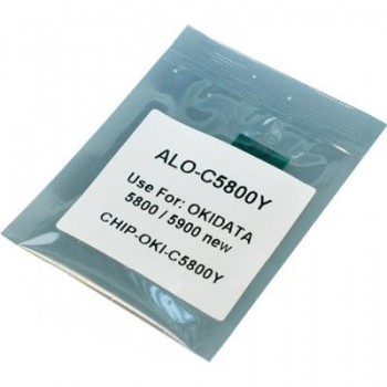 Чип для картриджа OKI C5850 YELLOW 6K (CHIP-OKI-5850-Y) APEX