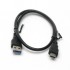 Kабель PowerPlant USB 3.0 AM – Type C 0,5m KD00AS1253