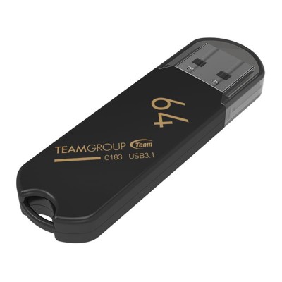 USB флеш 3.1 64GB Team C183 Black (TC183364GB01)