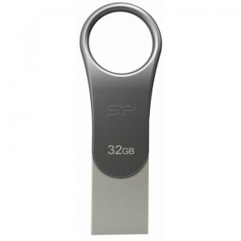 USB флеш 32GB  Silicon Power Mobile C80 Silver 3.0 (SP0UC3C80V1S) SP032GBUC3C80V1S