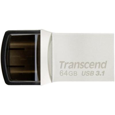 USB флеш 64GB  3.1+Type-C Transcend 890 R90/W30MB/s TS64GJF890S
