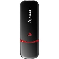 USB флеш 64GB  Apacer AH333 black 2.0 (AP64GAH333B-1)