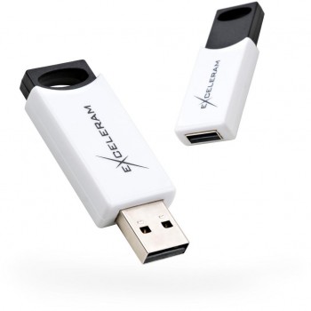 USB флеш 64GB H2 Series White/Black USB 2.0 eXceleram (EXU2H2W64)