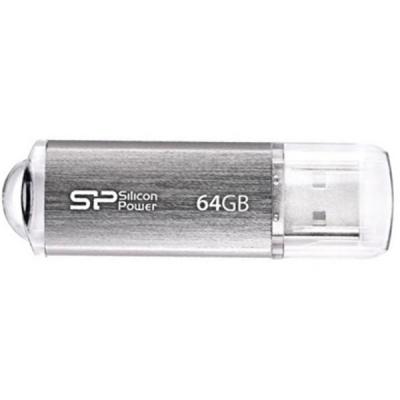 USB флеш 64GB Ultima II Silver USB2.0, метал SP064GBUF2M01V1S