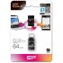 USB флеш Накопичувач Silicon Power 64GB 3.1 / Type-C Mobile C31 (SP064GBUC3C31V1K)