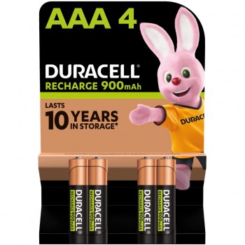 Аккумулятор AAA DURACELL HR03 (AAA) 900mAh уп. 4шт. (5005015)