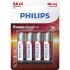 Батарейка AA PHILIPS POWER Alkaline LR06 4шт./уп.(LR6P4B/10)