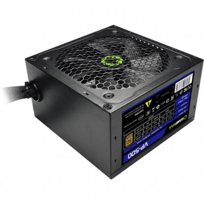 Блок живлення 500W GAMEMAX VP-500,  APFC, 12см вент,80+ 1x4+4pin, 1x6+2pin, SATA 4