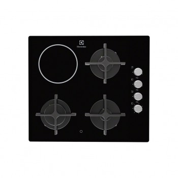 Варочная поверхность Electrolux EGE6182NOK комби на стекле (3 газ + 1 стеклокерамическая) EGE6182NOK