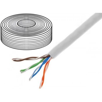 Кабель мережевий UTP 5e бухта 305 м Premium UTP 5е ATcom (бух.305м)4х2х0,5 CU (медь)