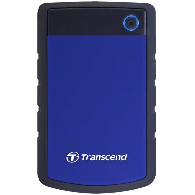 Жорсткий диск 2TB  Transcend (TS2TSJ25H3B) USB 3.0, StoreJet 25 H3, гума, синий TS2TSJ25H3B  36 мес.