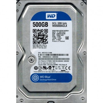 Жорсткий диск 3.5" 500Gb  Western Digital (WD5000AZLX)  7200 об/мин, 32 MB, SATA III, WD Blue