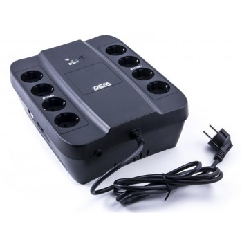 ДБЖ Powercom  SPD-650U line interractive, Классический, 390 Вт, 140 до 300 В, 11 мин, RJ-45, USB, 285х103х232, 7.5 кг SPD6