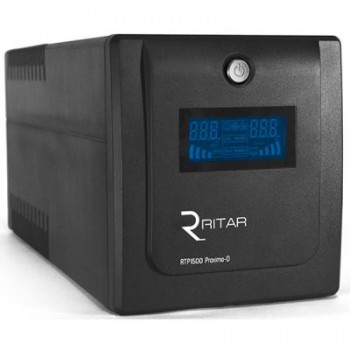 ДБЖ Ritar RTP1500 (900W) Proxima-D (RTP1500D), 4 розетки, 2 АКБ