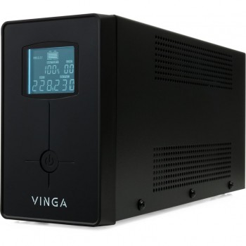 ДБЖ Vinga LCD 600VA metal case with USB+RJ11 (VPC-600MU)