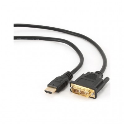 Кабель DVI- HDMI 18+1pin M, 7.5m GEMBIRD (CC-HDMI--7.5MC) HDMI , Мультимедиа, 7.5м, v1.3b, позолоченные разъемы CCHDMIDVI7.5MC