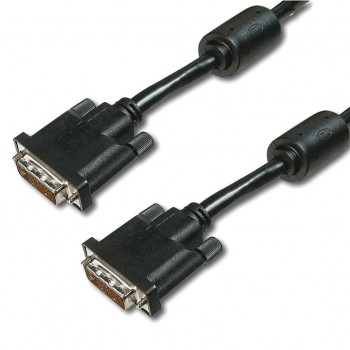 Кабель DVI-D dual link (M/M) DIGITUS 5м, Black/Черный AK320101050S