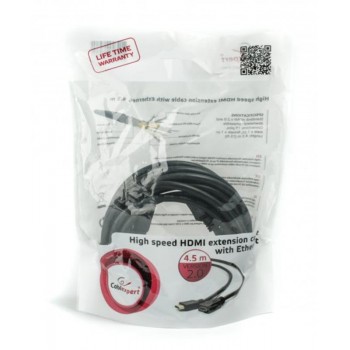 Кабель HDMI to HDMI 4.5m  мультимедийный male female Cablexpert (CC-4X-15) CCHDMI4X15