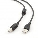 Кабель USB2.0 AM/BM (для принтера) 3.0м Maxxter + Ферритовый фильтр