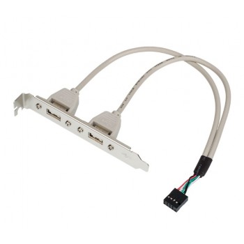 Кабель для передачі даних косичка (для системної плати), 2xUSB 2.0 Atcom (15257)