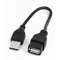 Кабель подовжувач 0.15м  USB (AM/AF) Cablexpert (CCP-USB2-AMAF-0.15M)