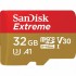 Карта пам'яті 32GB microSD class 10 UHS-I U3 V30 A1 Extreme SANDISK (SDSQXAF-032G-GN6AT)
