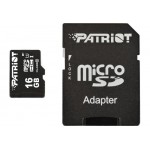 Карта пам'яті MicroSDHC 16GB UHS-I Class 10 Patriot LX + SD-adapter (PSF16GMCSDHC10)