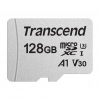Карта пам'яті Transcend 128GB microSDXC class 10 UHS-I U3 A1 (TS128GUSD300S)  До 100/40 МБ/с