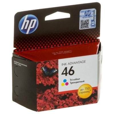 Картридж HP No.46 Ultra Ink Advantage Tri-color CZ638AE