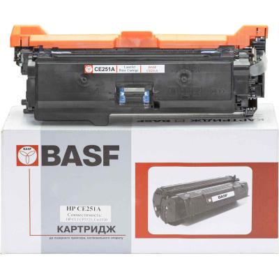 Картридж для HP CLJ CM3530/CP3525 Cyan (KT-CE251A) BASF