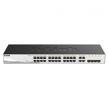 Комутатор D-Link DGS-1210-28 24port Gbit, 4SFP, Smart DGS121028