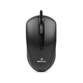 Миша REAL-EL RM-211 Black USB  