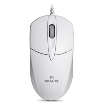 Миша REAL-EL RM-211 USB White