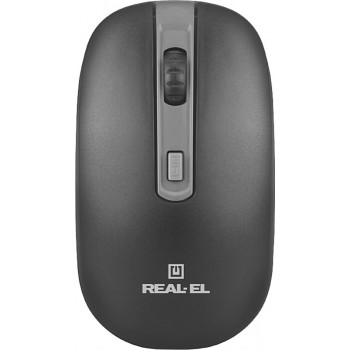 Миша REAL-EL RM-303 Black/Grey USB  