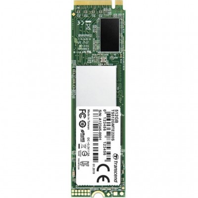 SSD M.2 2280 512GB Transcend (TS512GMTE220S) PCI Express 3.0 x4 3D NAND (TLC) 3300 МБ/с 2100 МБ/с 60 месяцев