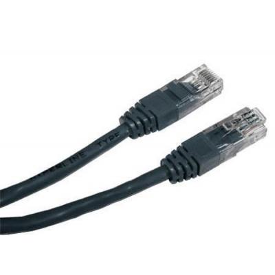 Патч-корд UTP 0.25м Cablexpert (PP12-0.25M/BK) литой, чорний