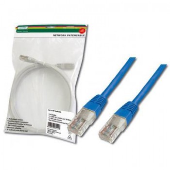 Патчкорд DIGITUS CAT 5e UTP,0.5м,AWG 26/7,синього кольору DK1511005/B