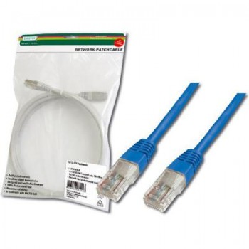 Патчкорд DIGITUS CAT 5e UTP,3м,AWG 26/7,синього кольору DK1511030/B