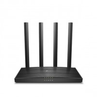 Роутер TP-Link Archer C6 300 (2,4GHz) 867 (5GHz) 4х10/100/1000  5 антен AC1200 MU-MIMO CE EIRP: <20 дБм(2,4 ГГц); <23 дБм(5 ГГц)