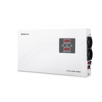 Стабілізатор Real-El STAB SLIM-2000, white (EL122400008)