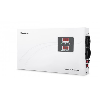 Стабілізатор Real-El STAB SLIM-2000, white (EL122400008)