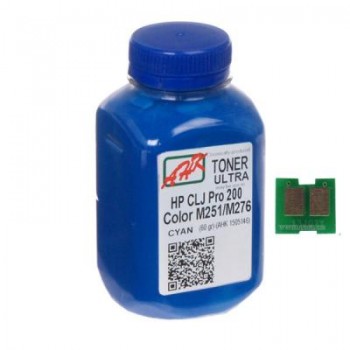 Тонер HP  CLJ Pro 200/ M251/ M276n (131A) Cyan+chip AHK (1505158) 60г 1505158