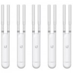 Wi Fi підсилювач Ubiquiti UniFi UAP-AC-M-5 5-pack (AC1200, 2x2 MIMO, 1x10/100/1000 Mbps, PoE, MESH, без адаптеров питания)