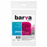 Фотобумага Barva Economy Series, глянцевая, 230г/м2, 10х15, 100л (IP-CE230-218)