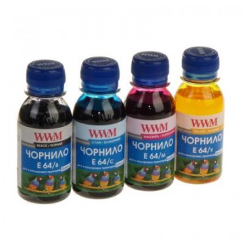Чернила Epson  WWM EPSON L110/ L210/ L355 B/ C/ M/ Y (E64SET4-2) 4*100 г E64SET42