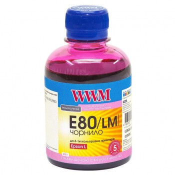 Чернила Epson  WWM EPSON L800 Light Magenta (E80/ LM) 200г E80/LM