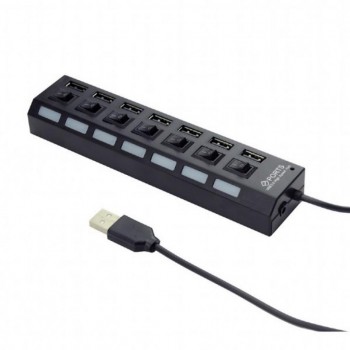 USB-хаб GEMBIRD 7 port USB 2.0 (UHB-U2P7-03)