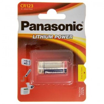 Батарейка Panasonic  CR 123 BLI 1 LITHIUM CR123AL/1BP